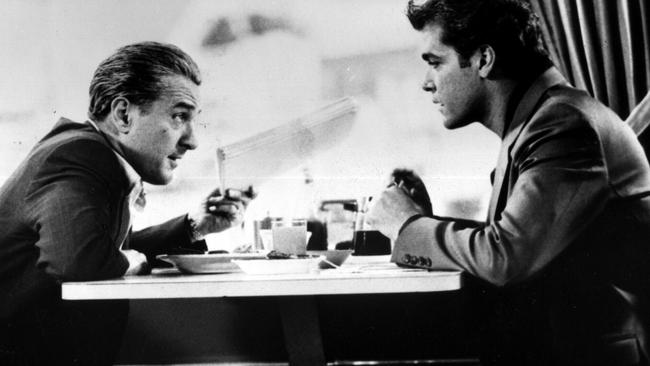 Robert De Niro and Ray Liotta in a scene from the film "Goodfellas". .