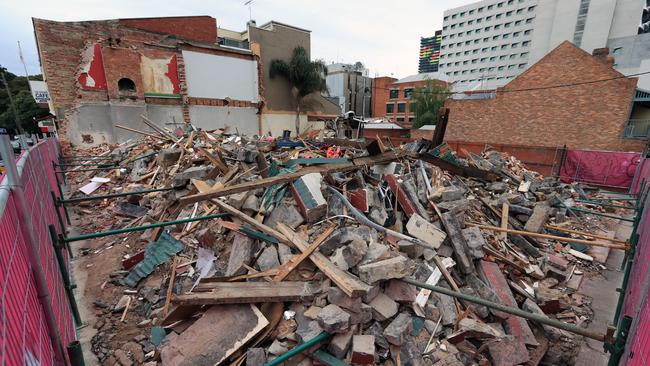 The pub after it was destroyed. Picture: Alex Coppel.