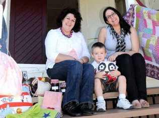 Miriam Bain and Leisa and Cooper Gifford are looking forward to the Forest Hill Boutique Markets. . Picture: Sarah Fleming