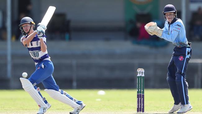 Isaac Flanagan. Hamwicks v Newcastle City, SG Moore Cup round three at Kahibah Oval. Picture: Sue Graham