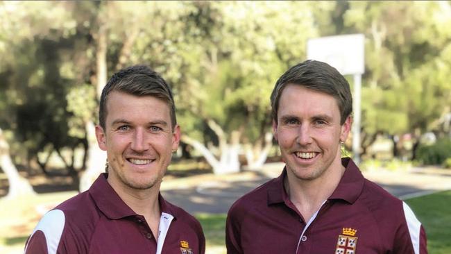 PAOC playing-coach Craig Pitt (right) was a star this season. Picture: Prince Alfred Old Collegians Football Club