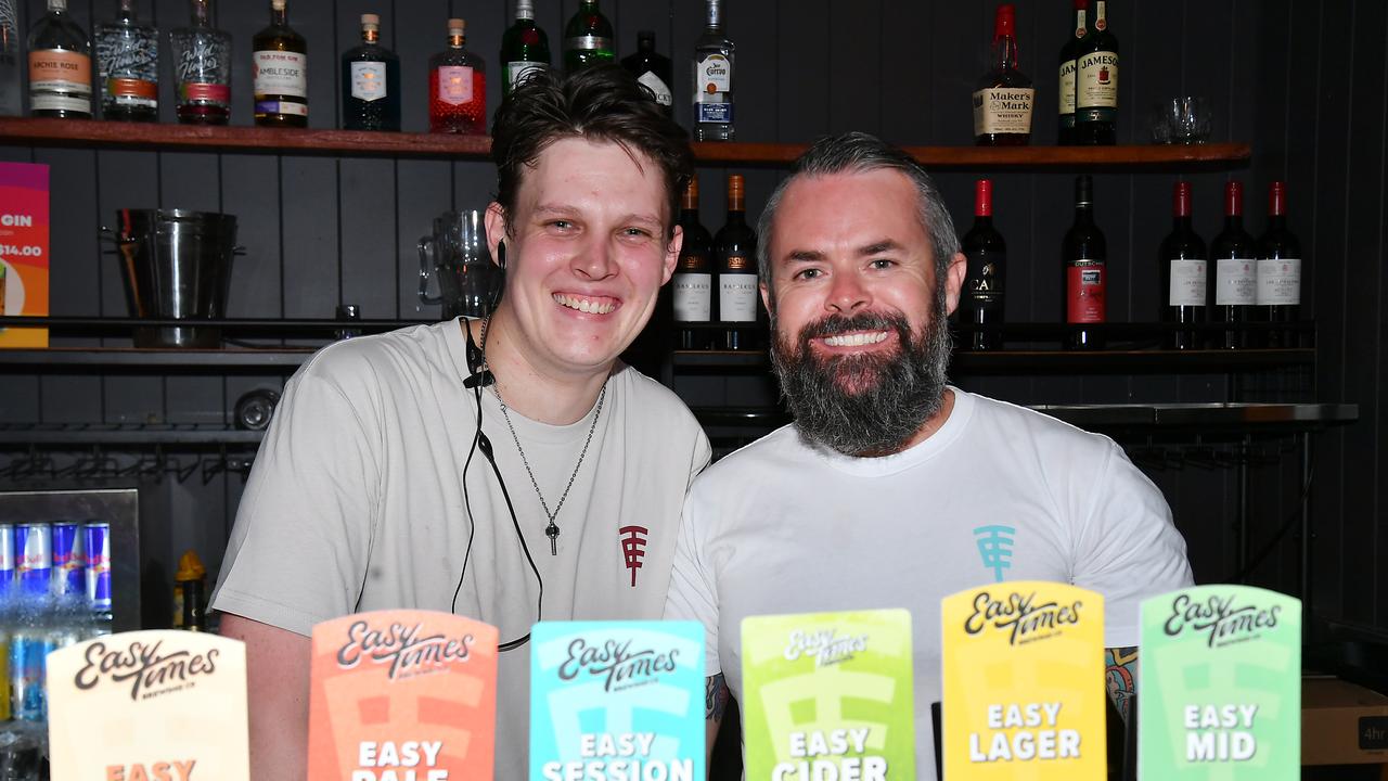 People at Easy Times Brewing ahead of day one of the Gabba Test vs. the West Indies. Thursday January 25, 2024. Picture, John Gass