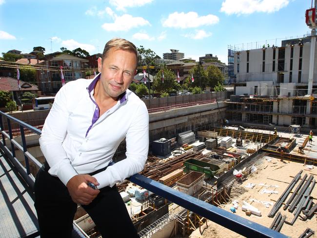 18/02/2016: Ilya Melnikoff, head of property company Luxcon (he is Harry Triguboff's nephew) about his apartment development business.  Photographed at one  of his apartment projects, 88 Kensington at  88 Anzac Parade, Kensington. Hollie Adams/The Australian