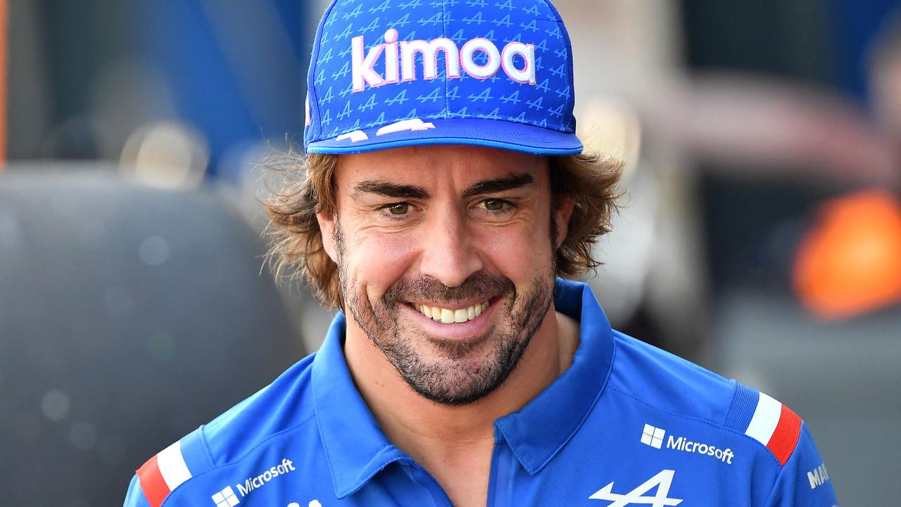 Alpine's Spanish driver Fernando Alonso. Photo by Paul Crock / AFP.