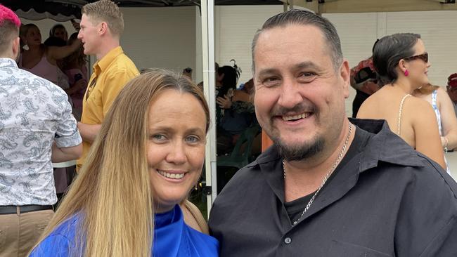 Bree and Troyden St John at the Gympie races on Saturday November 25, 2023.