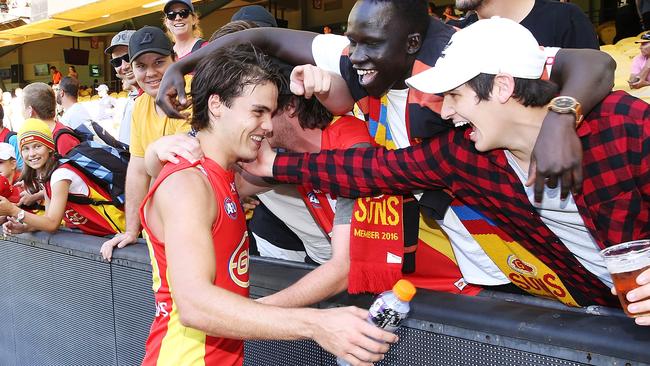 Jack Bowes will miss Gold Coast’s clash against Fremantle. Picture: Getty Images