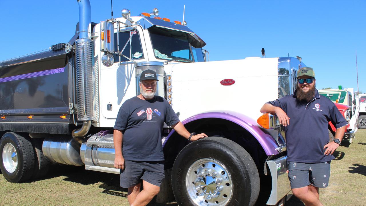 Peter and Jack Martin with their truck which was part of the show.