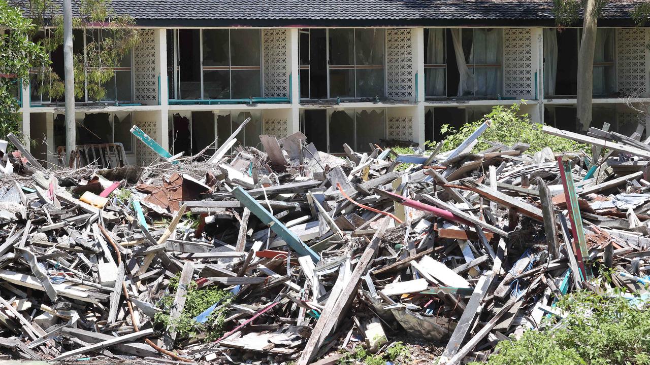 Piles of debris at Great Keppel Island resort.