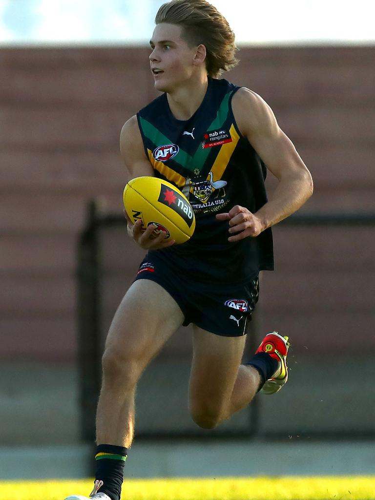 Brisbane father-son prospect Will Ashcroft racked up a team-high 24 disposals. Picture: Getty Images