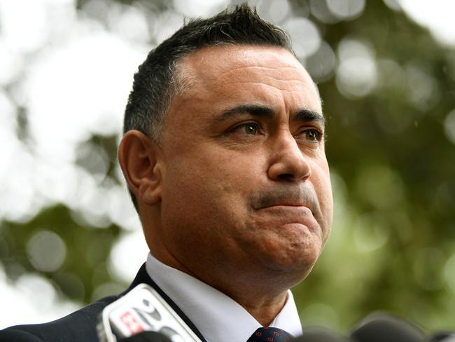 NSW Deputy Premier John Barilaro believes ministers can connect with the voters by changing the clothes they wear now. Picture: AAP