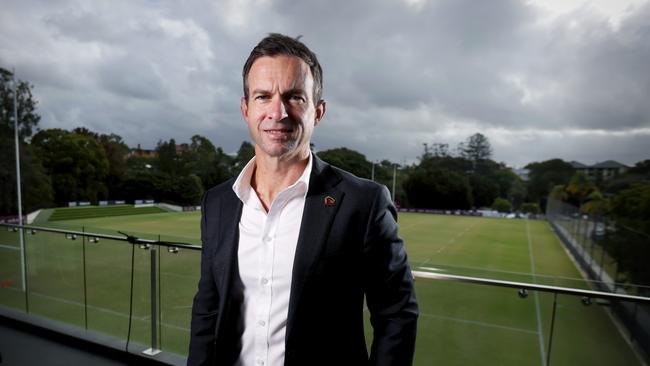 Broncos CEO Dave Donaghy is adamant Brisbane will not be mentally broken by their 2023 grand-final collapse. Picture: Steve Pohlner.