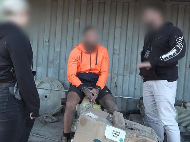 An alleged offender arrested as part of Operation Amarok raids across Sydney and regional NSW so far this year.