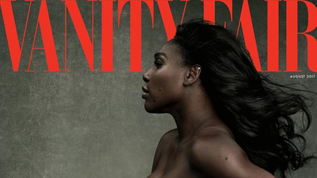 Serena Williams has opened up about her first pregnancy in the latest issue of Vanity Fair. Picture: Vanity Fair/Annie Leibovitz