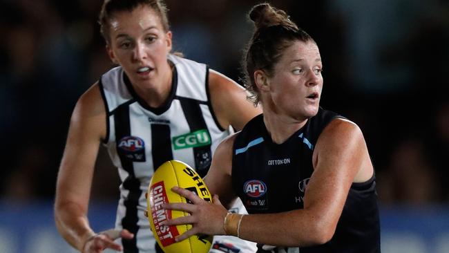 Brianna Davey. (Photo by Michael Willson/AFL Media/Getty Images)