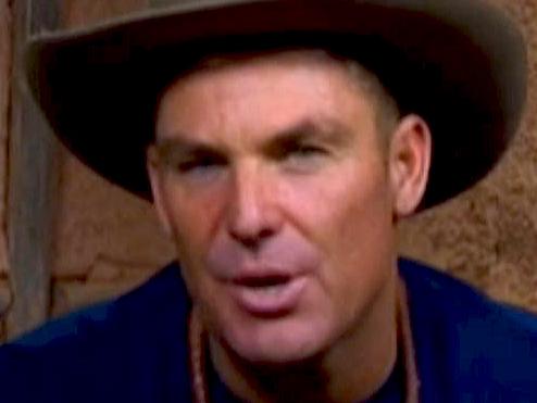 I'm A Celebrity...Get Me Out Of Here! Shane Warne. Supplied by Channel Ten