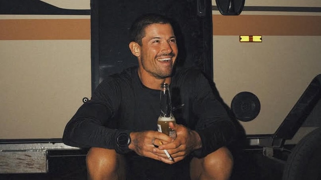 William Goodge enjoying a beer and a cigarette via his Instagram.