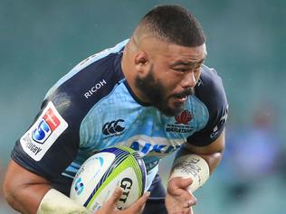 Tolu Latu of the Waratahs during the NSW Waratahs v Western Force round 1 Super Rugby match at Allianz Stadium, Sydney. pic Mark Evans