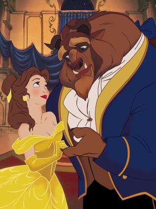 Belle and the Beast in Disney’s Oscar-winning, animated original film.