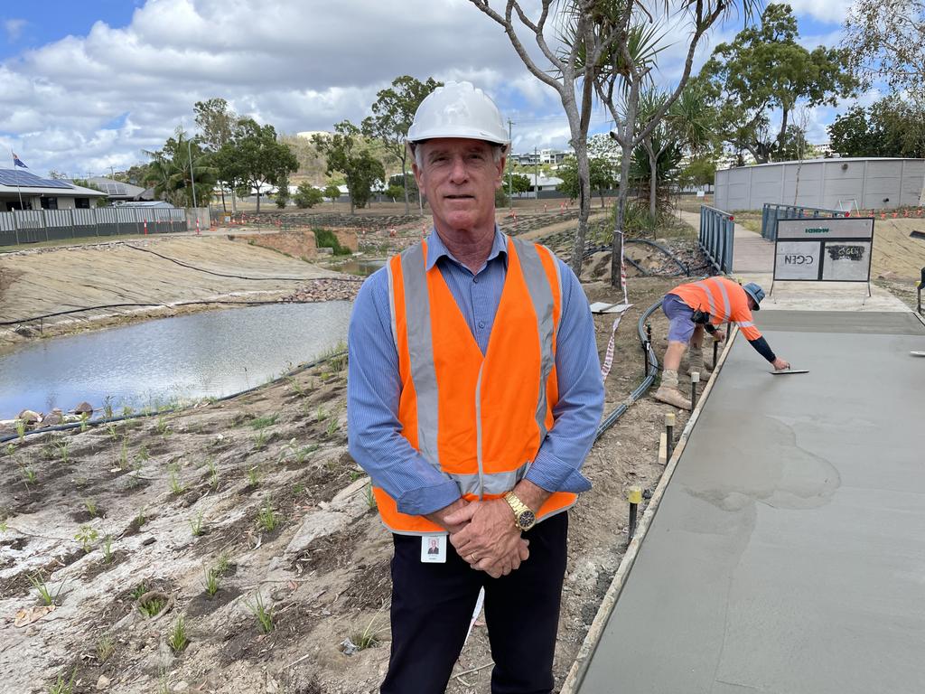 Community Health, Safety and Environmental Sustainability chair Maurie Soars has revealed the progress on the $2.8 million Bushland Beach naturalisation project, where dozens of workers are planting 97,000 grasses and trees.