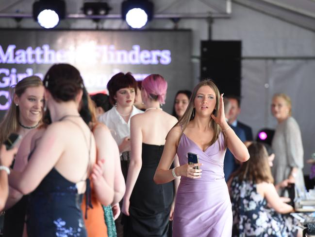 Matthew Flinders Girls Secondary College 2021 graduation. Picture: David Smith.