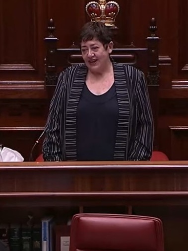 He copped a spray from the speaker. Photo: YouTube