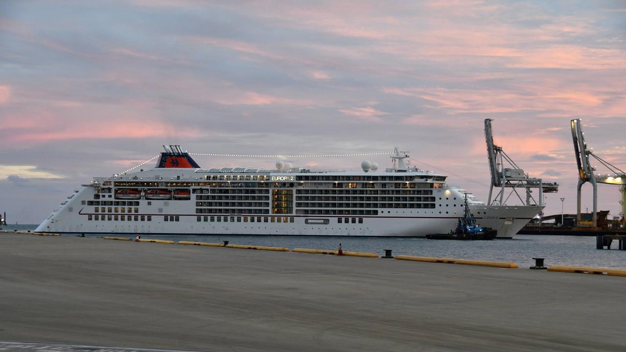 Arriving on Monday, Europa 2 is the first cruise ship to visit Townsville in 2025, bringing in more than 300 passengers to explore the city during a day-long stay. Picture: Port of Townsville.