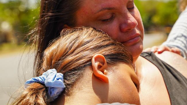 Mackay mother Kate Ludkin and her five daughters have lost everything they owned after a devastating fire tore razed their Napier St home on Wednesday, November 6, 2024. Picture: Heidi Petith