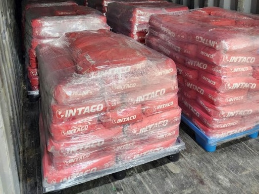 The drugs hidden in a shipping container. Picture: NSW Police