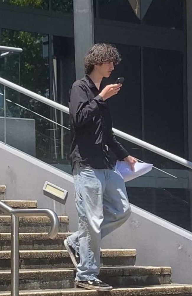 Ashton Brent Winnett leaving Caloundra Magistrates Court on October 17, 2024.