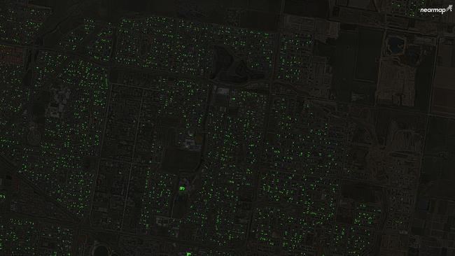 Clyde North’s solar panels as of December 2017. Image: Nearmap.