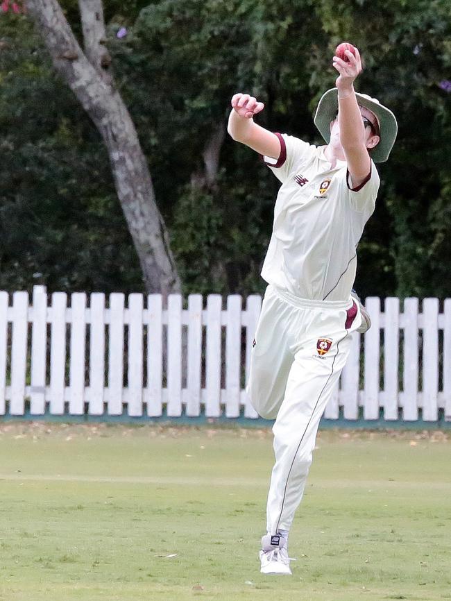 George Thomas takes a one handed catch. PIC: Chris Thomas