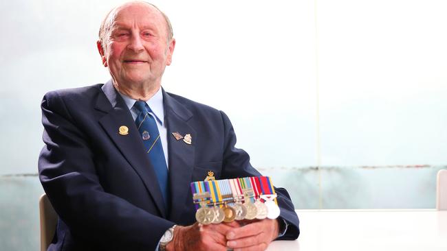 Former Canley Heights RSL Club president Joe Tiernan is 91+ and still going strong. Picture: Phil Rogers