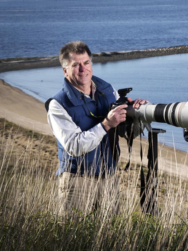 Convener of BirdLife Tasmania Dr Eric Woehler at Gellibrand Spit. Picture Chris Kidd