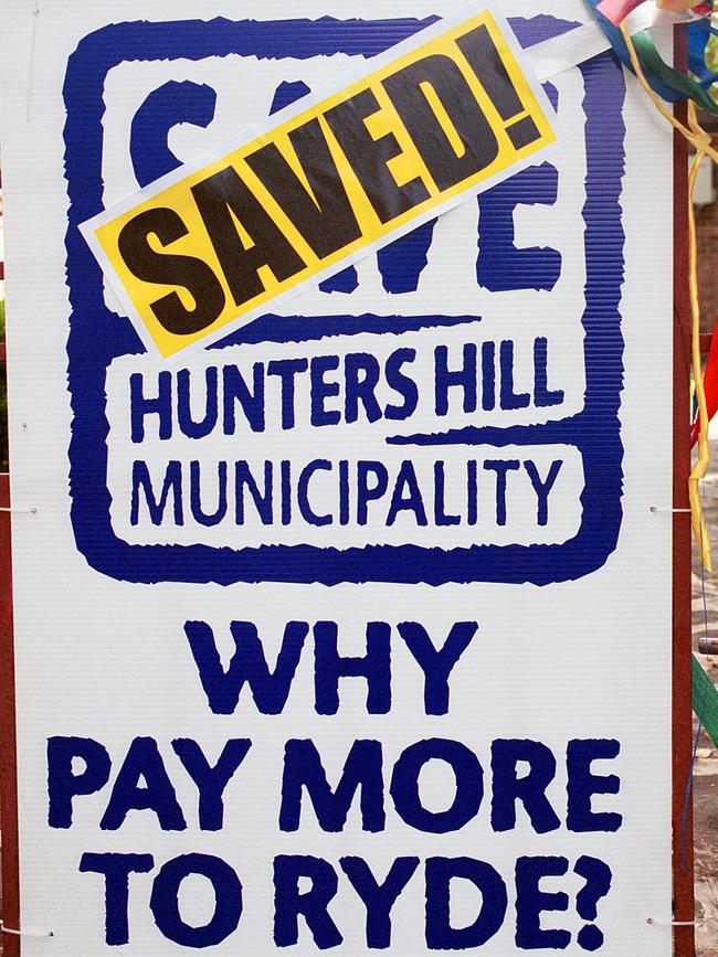 Hunters Hill avoided a merger with Ryde Council.