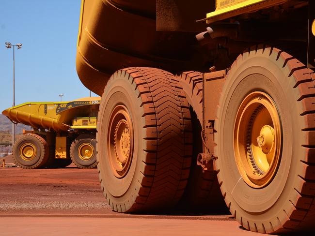 BHP began production at its $US3.6bn ($A4.98bn) South Flank iron ore mine, 56km northwest of Newman in Western Australia’s Pilbara region, in late May - shortly after the iron ore price hit a record $US233 per tonne. It was officially opened on Thursday. Picture by: Rebecca Le May