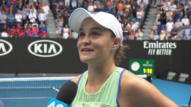 Barty has a laugh after latest win: 'Absolute stitch-up'