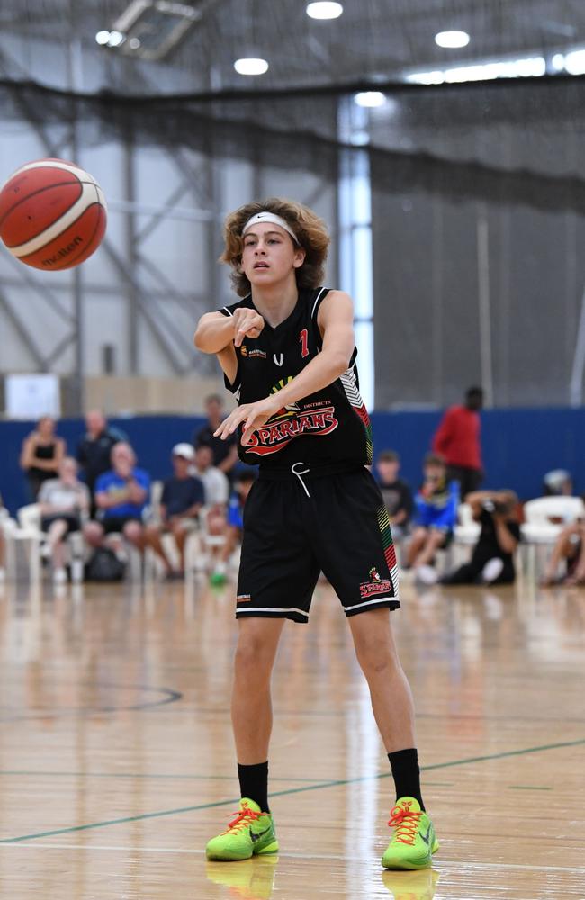 Southern Districts Spartans guard Sam McDowell-White. Picture: Highflyer Images/Basketball Queensland