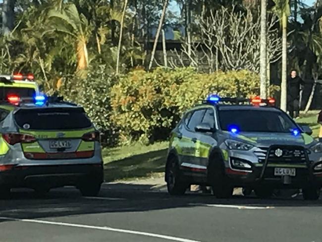 Scene of a motorbike crash Yarrimbah Dr Nerang