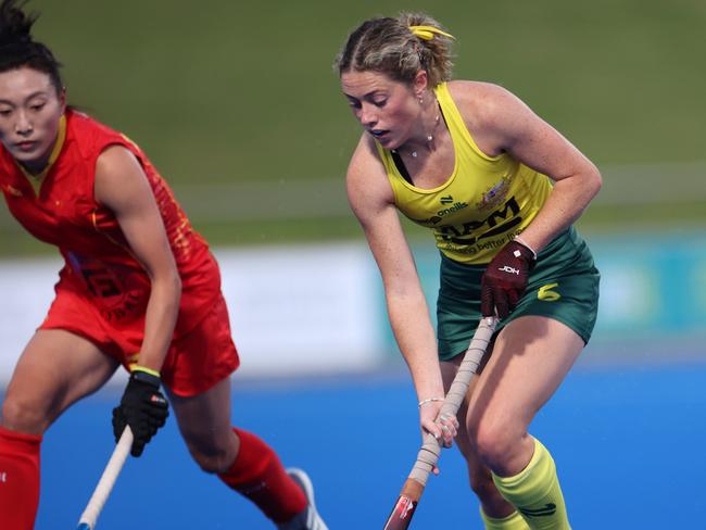 Hockeyroo Grace Young in action. Picture: Hockey Australia