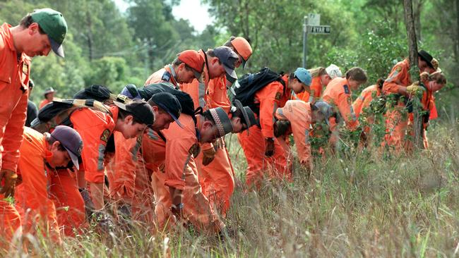 Woman found baby torso remains outside her property in Fryars Rd. Logan Village. SES members search area. crime qld murder Amanda Blackwell charged co-accused Raymond Akhtar Ali - victim Chahleen Amy Ali Picture: Richter Nathan