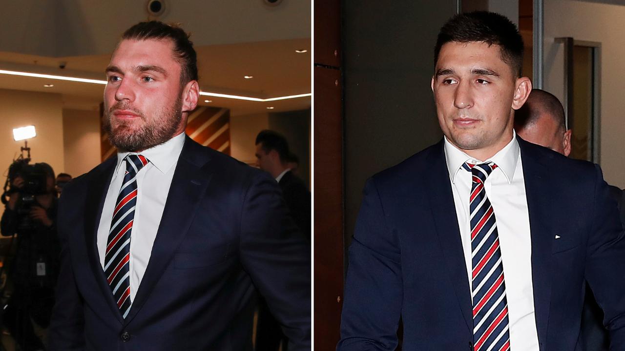 Angus Crichton and Victor Radley had no success at the NRL Judiciary on Tuesday.