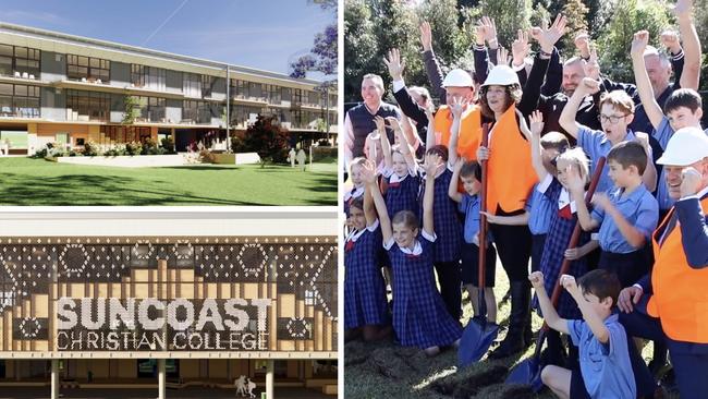 Artist impressions of Suncoast Christian College's new primary school building.