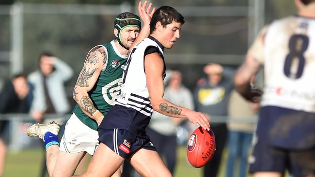 Tristan Brown in action for Bundoora. Picture: Steve Tanner