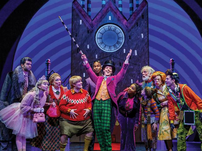 The original 2017 Broadway cast of Charlie and the Chocolate Factory.