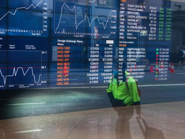 SYDNEY, AUSTRALIA - NewsWire Photos, SEPTEMBER, 07 2021: A general view of the Australian Stock Exchange in Sydney as Australia is hit economically by numerous city and state lockdowns. Picture: NCA NewsWire / Gaye Gerard