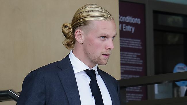 Thomas Cameron, nephew of federal Liberal MP Dan Tehan, outside the Melbourne Magistrates’ Court last year. Picture: Ian Currie