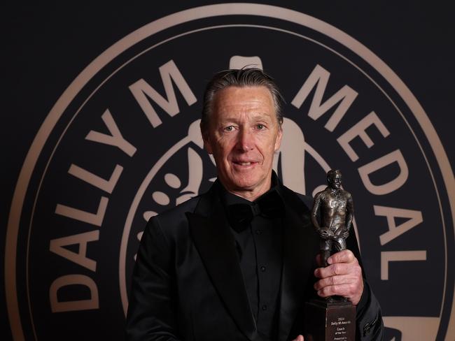 After winning his seventh Dally M coach of the year, it can be revealled the Parramatta Eels secretly plotted to poach Craig Bellamy from Melbourne. Picture: Getty Images