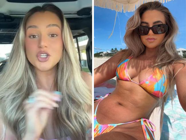 Gold Coast woman Karina Irby has shared a stranger’s 'confronting' response to her admission that she and her husband don’t intend to have children. Picture: TikTok/Instagram