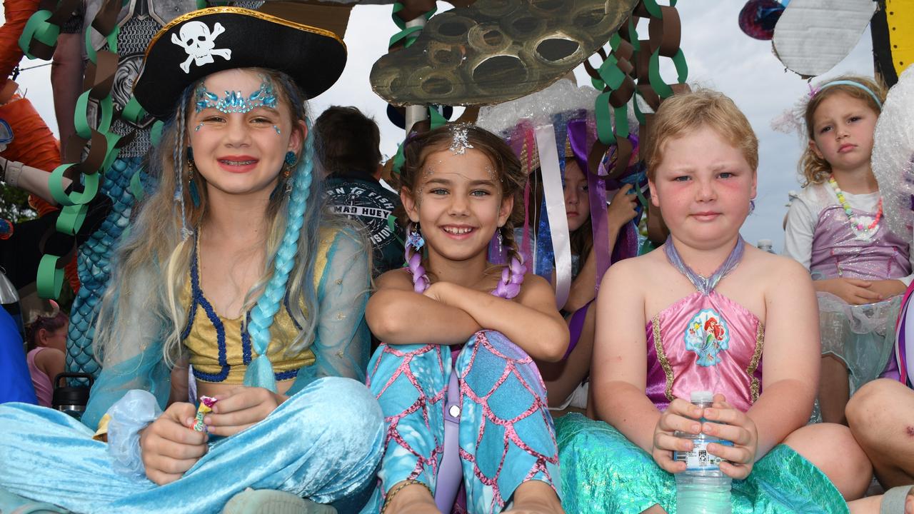 Our Lady of Lourdes Primary School Ingham. Photographs from the Maraka Festival Street Parade around the Ingham central business district on Saturday. In an ‘Under the Sea’-themed celebration of all things Hinchinbrook, school students, community organisations, emergency responders and contestants vying for the prized Queen and Princess titles paraded around Rotary Park in the centre of the town. Picture: Cameron Bates