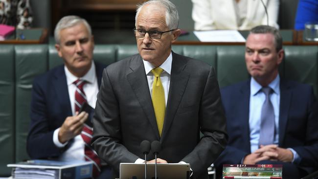 Australian Prime Minister Malcolm Turnbull speaks during Question Time. Picture: AAP